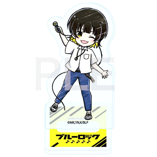 Meguru Bachira 10. Band Ver. GraffArt Illustration Acrylic Petit Stand Blue Lock [USED]
