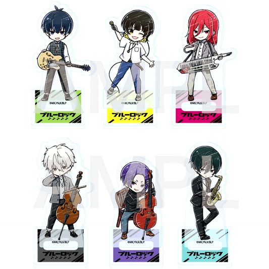 Set of 6 Blue Lock Band Ver. 10. Acrylic Petit Stand GraffArt Illustration [USED]