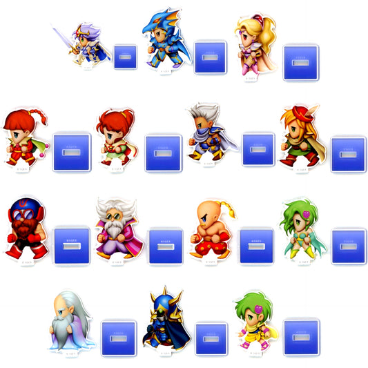Set of 14 Final Fantasy Pixel Remaster Series x Atre Akihabara Final Fantasy IV Mini Acrylic Stand Collection [USED]
