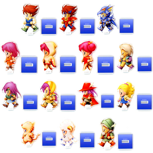 Set of 14 Final Fantasy Pixel Remaster Series x Atre Akihabara Final Fantasy V Mini Acrylic Stand Collection [USED]