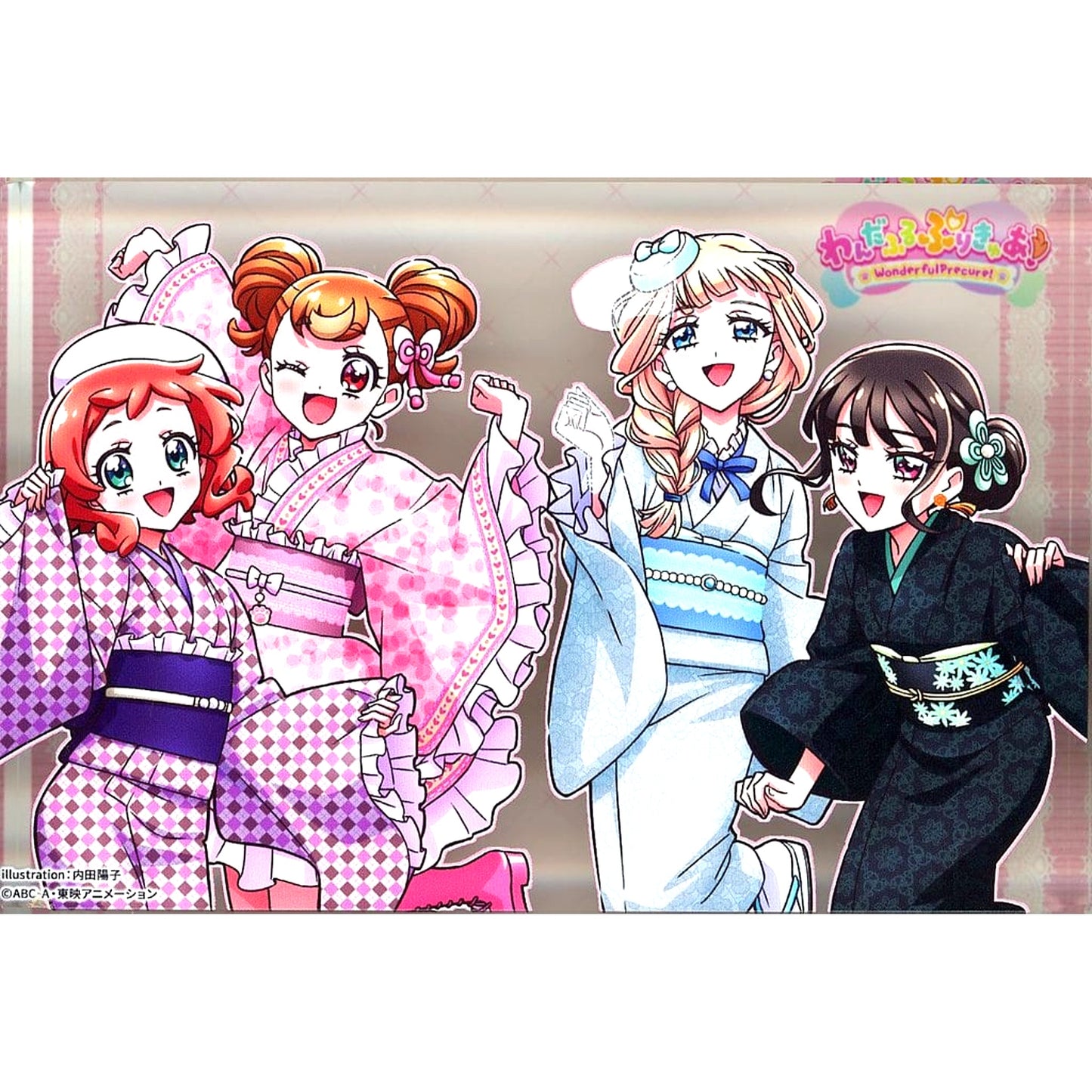 Wonderful Precure! Single Group Acrylic Block Amazon.co.jp Limited Blu-ray Complete Series Purchase Set Acrylic Block Included Collection Bonus [USED]