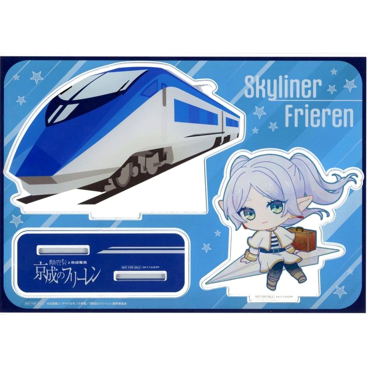 Frieren Blue Special Acrylic Stand Frieren: Beyond Journey's End Keisei Railway Keisei Frieren Goods Ticket Bonus [USED]