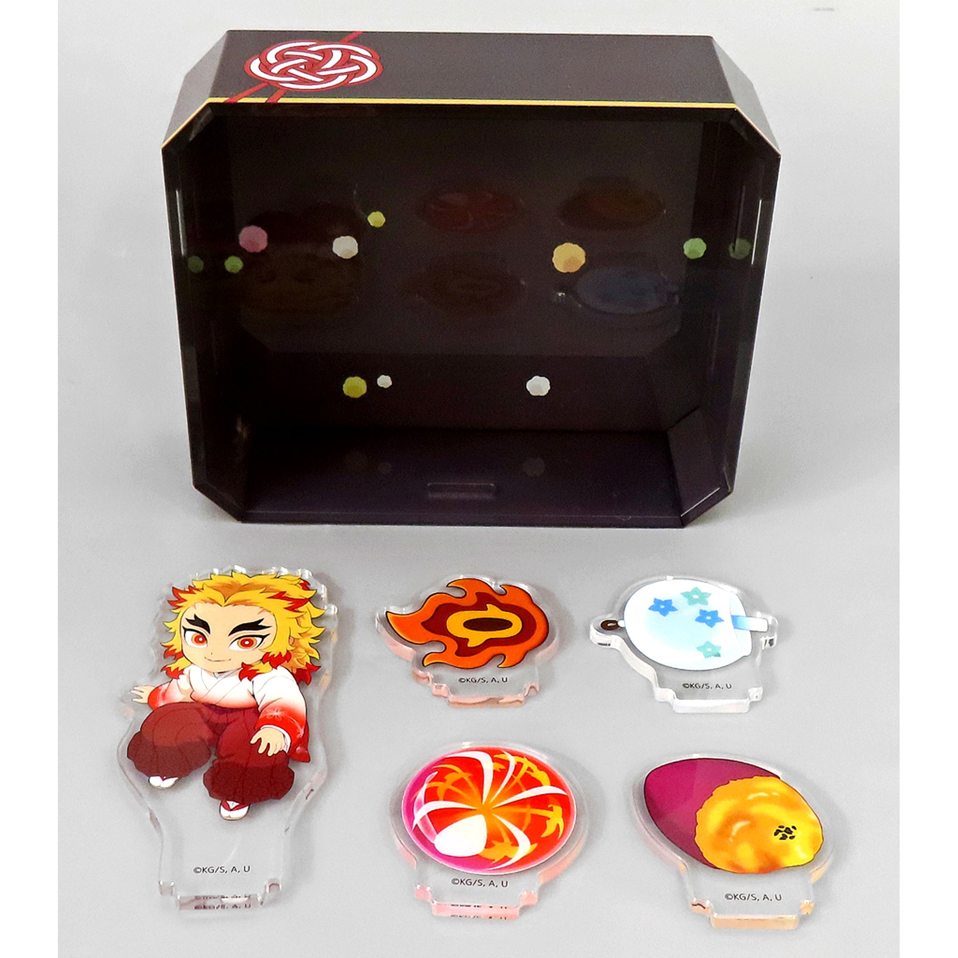 Kyojuro Rengoku 3D Acrylic Stand Demon Slayer: Kimetsu no Yaiba x ufotable Cafe x Machi Asobi CAFE Kyojuro Rengoku Birthday Festival 2025 [USED]