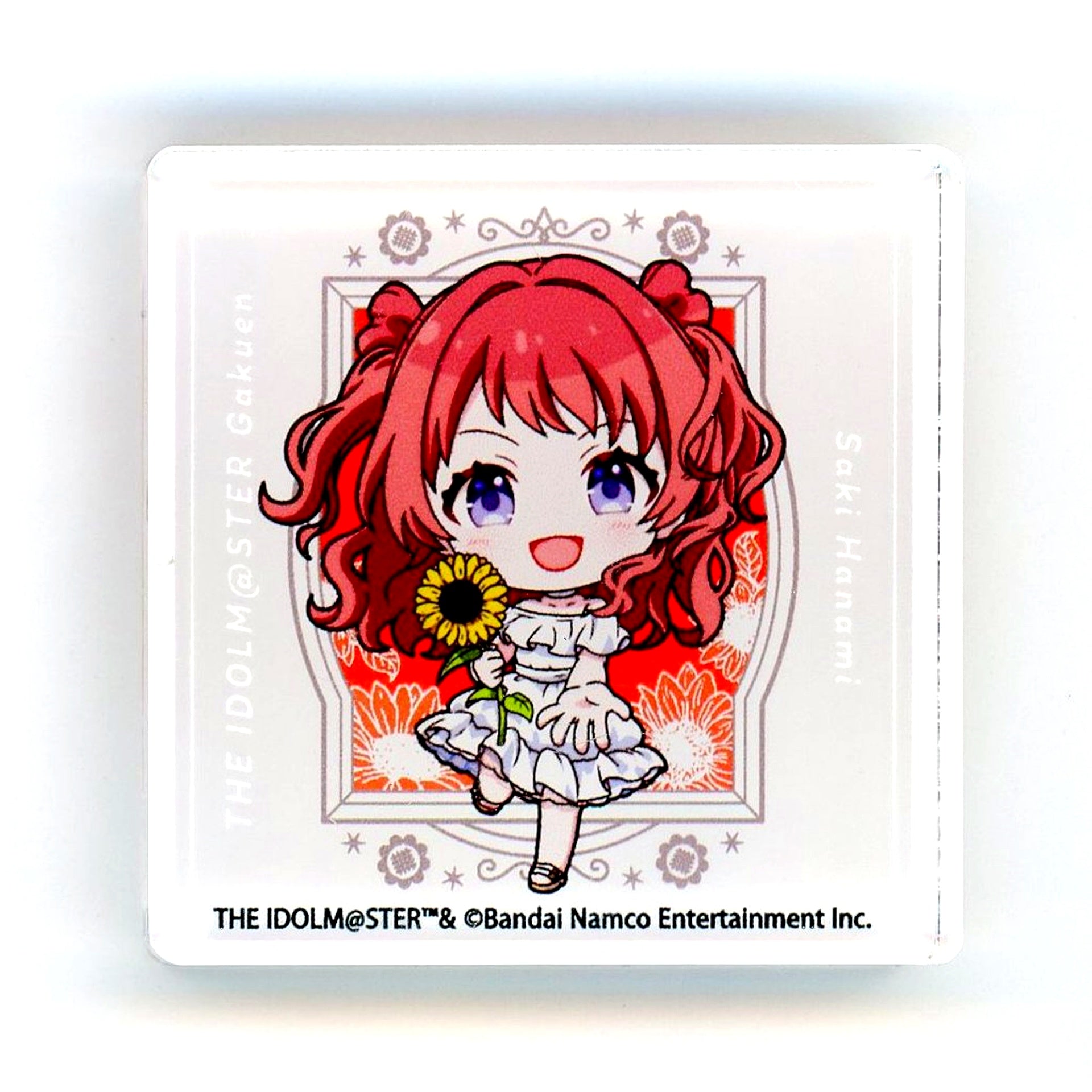 Saki Hanami Gakuen Idolmaster Pop Up Shop Acrylic Block Sunflower Mini Character Ver. [USED]