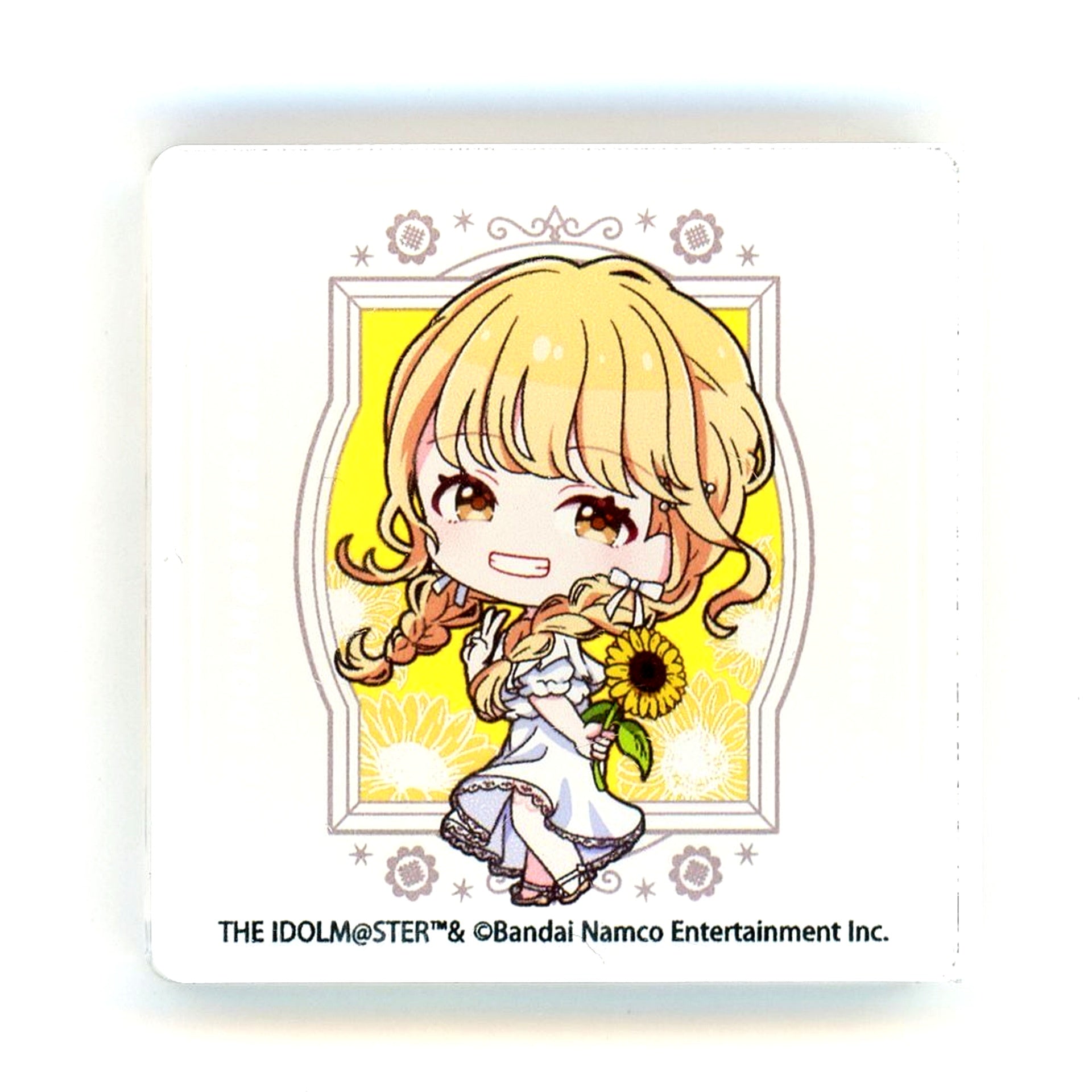 Kotone Fujita Gakuen Idolmaster Pop Up Shop Acrylic Block Sunflower Mini Character Ver. [USED]