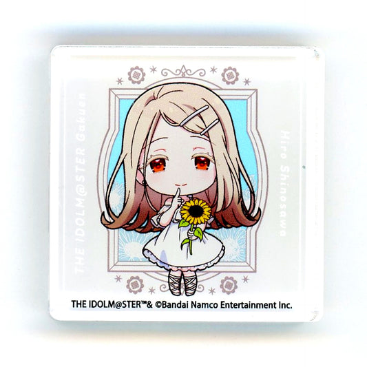 Hiro Shinosawa Gakuen Idolmaster Pop Up Shop Acrylic Block Sunflower Mini Character Ver. [USED]
