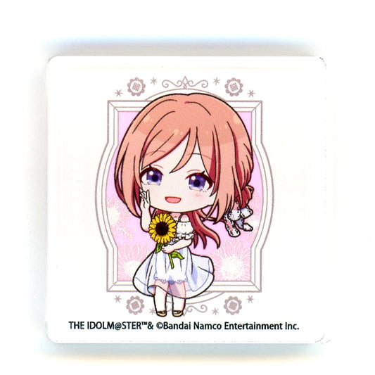 Rinami Himesaki Gakuen Idolmaster Pop Up Shop Acrylic Block Sunflower Mini Character Ver. [USED]