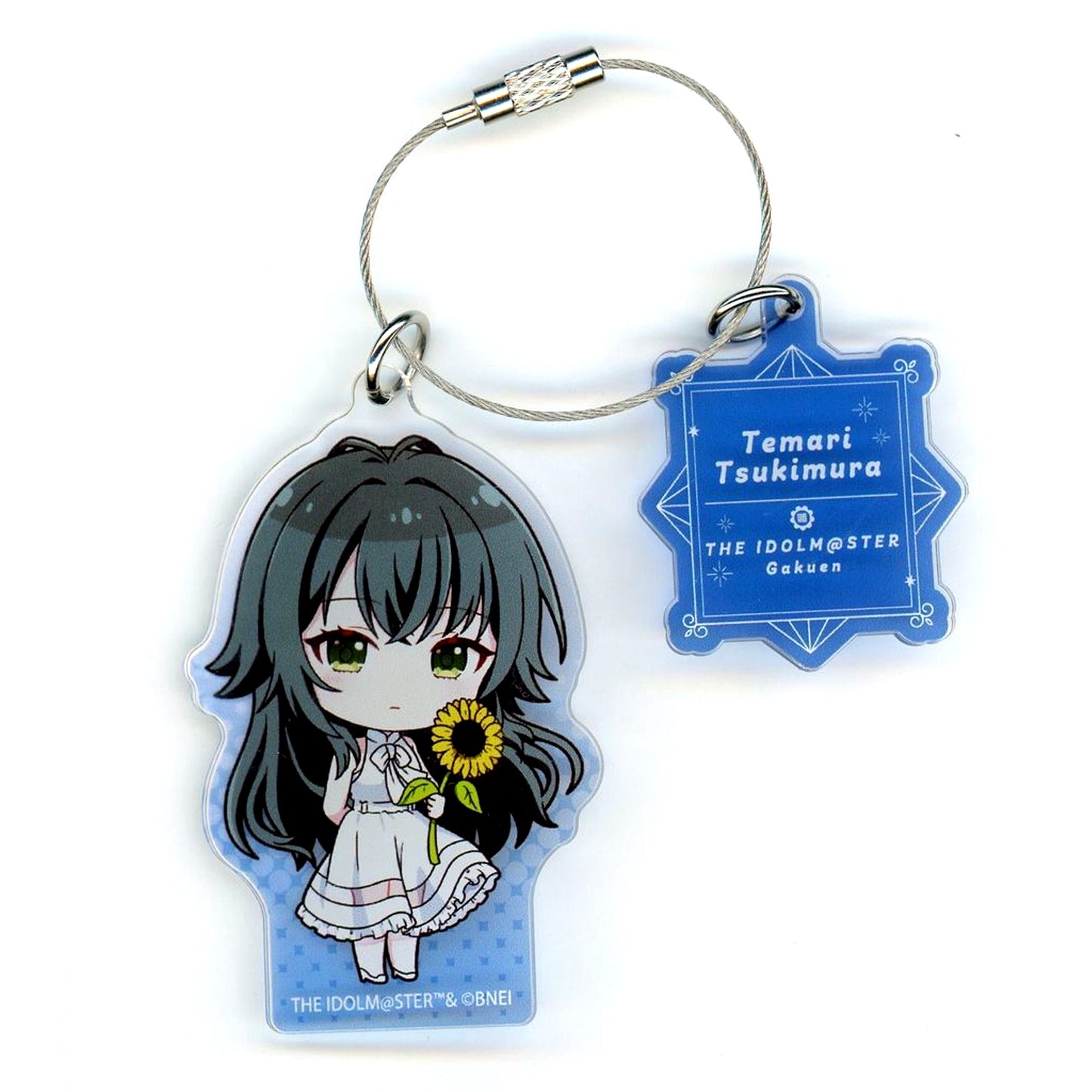 Temari Tsukimura Wire Keychain Sunflower Mini Character Ver. Gakuen Idolmaster POP UP SHOP [USED]