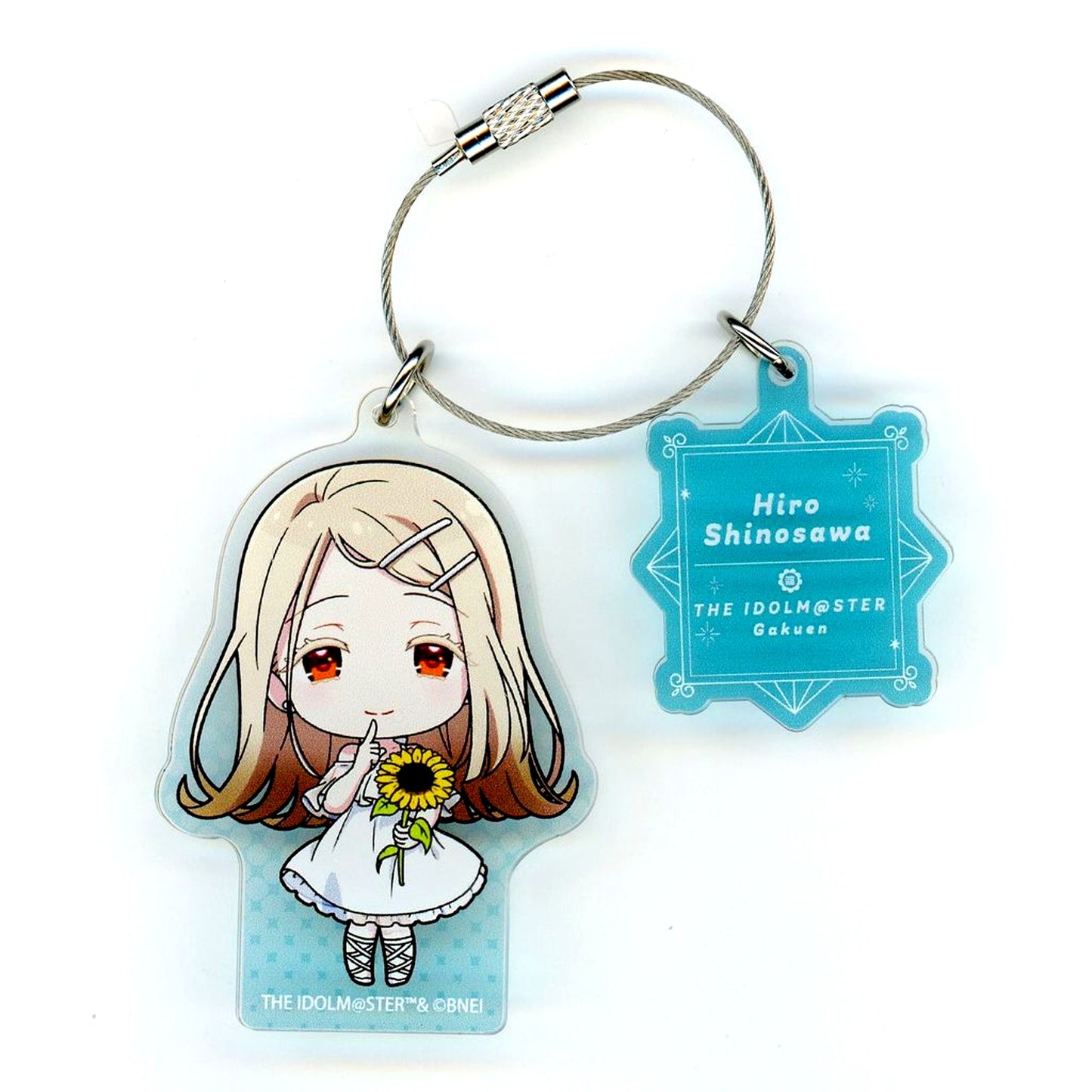 Hiro Shinozawa Wire Keychain Sunflower Mini Character Ver. Gakuen Idolmaster POP UP SHOP [USED]