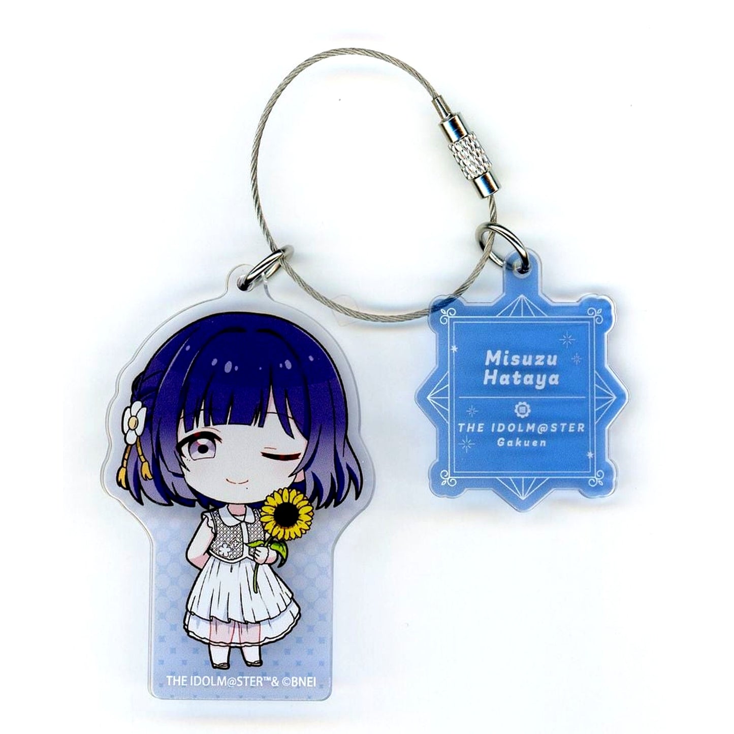 Misuzu Hataya Gakuen Idolmaster Wire Keychain sunflower Mini Character Ver. POP UP SHOP [USED]