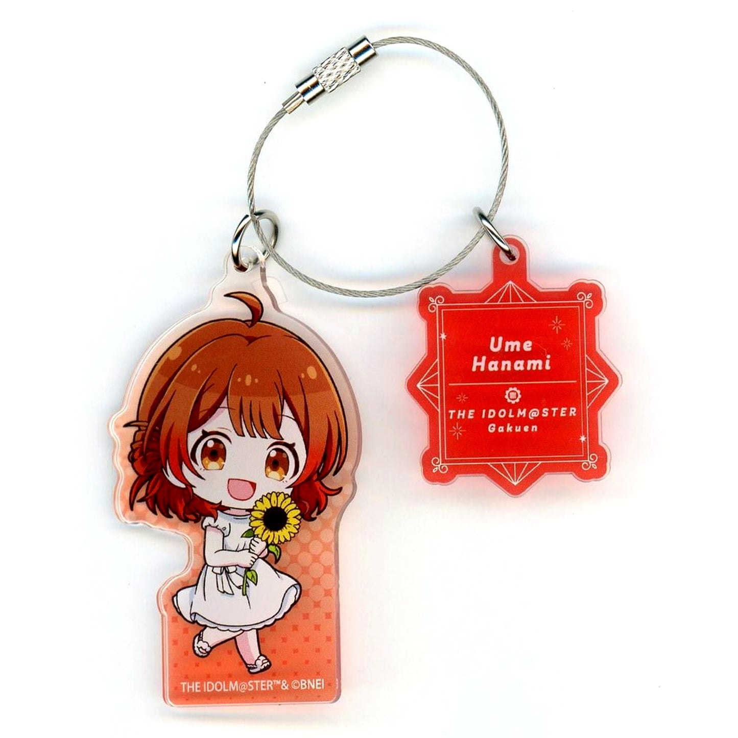 Ume Hanami Gakuen Idolmaster Wire Keychain sunflower Chibi Character ver. POP UP SHOP [USED]