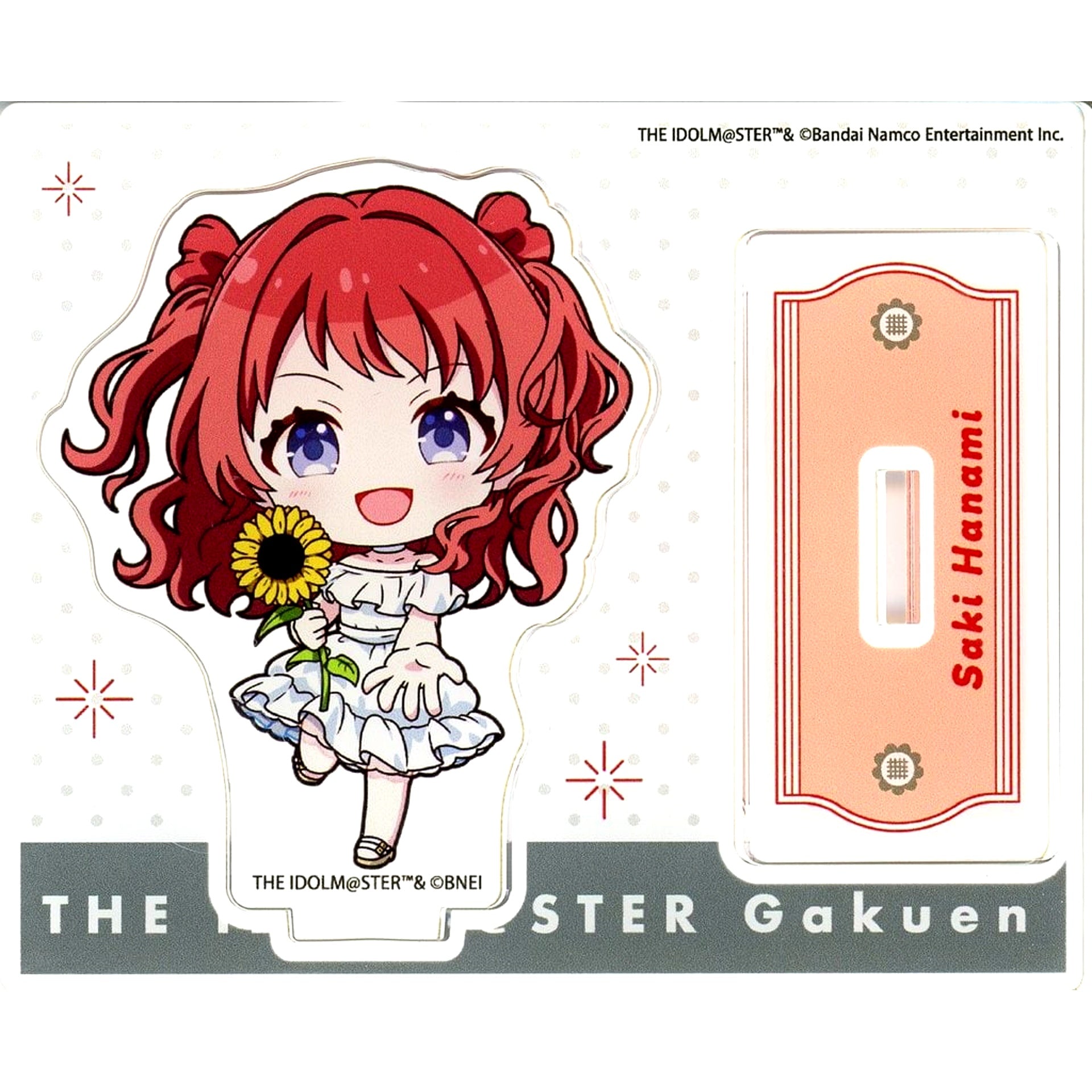 Saki Hanami Gakuen Idolmaster Acrylic Stand sunflower Mini Character Ver [USED]