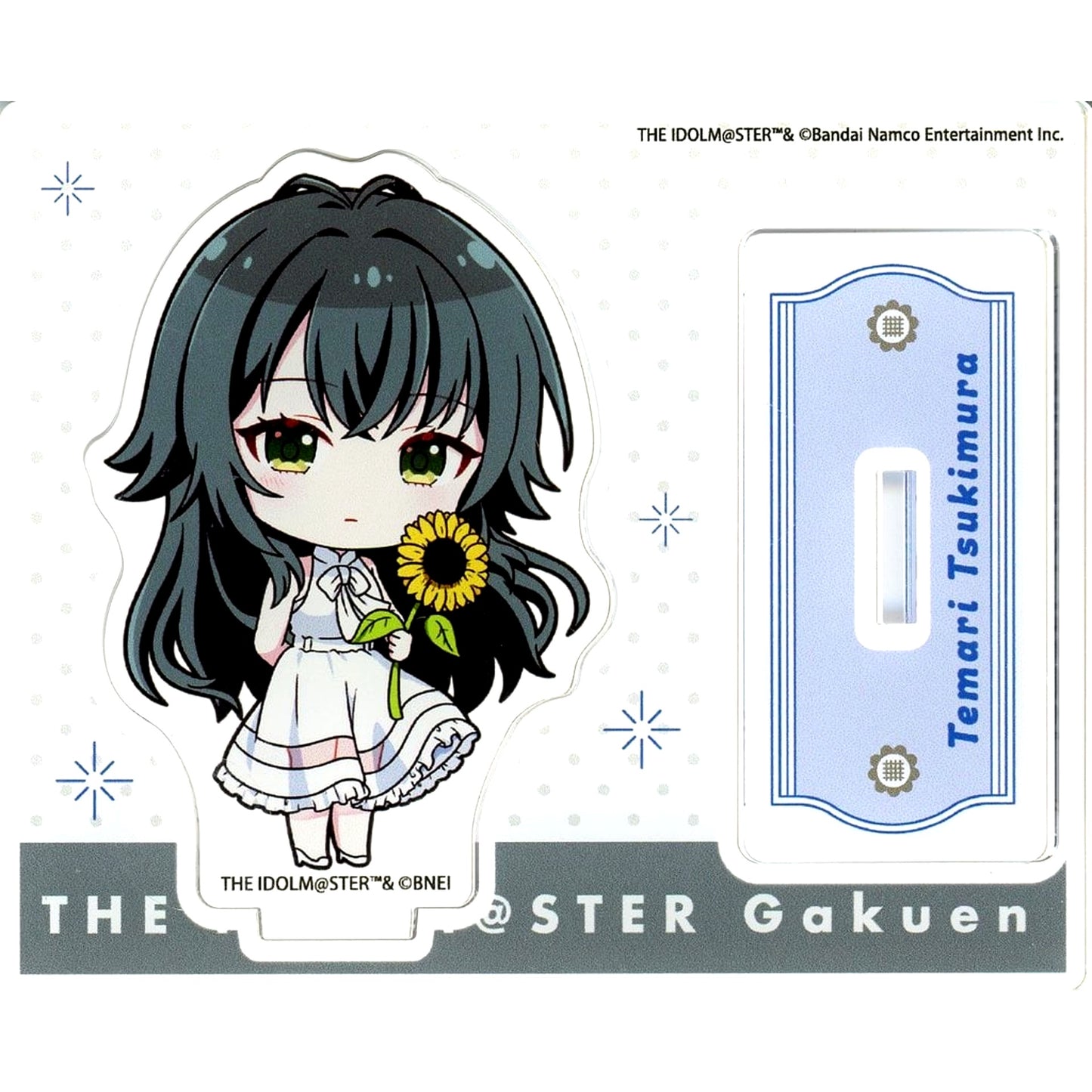 Temari Tsukimura Gakuen Idolmaster Pop Up Shop Acrylic Stand Sunflower Mini Character Ver. [USED]