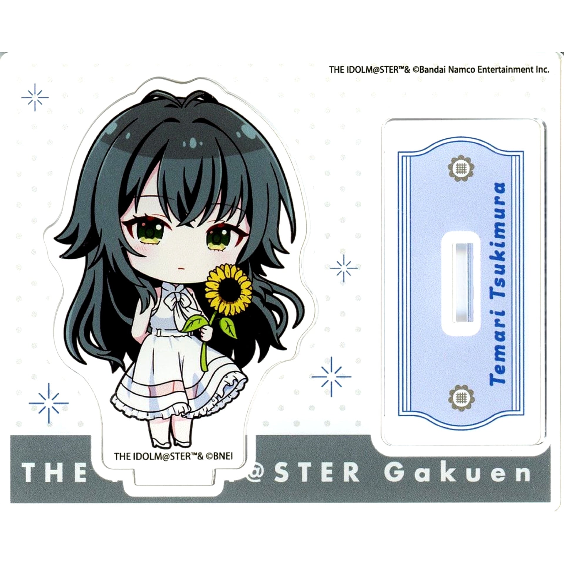 Temari Tsukimura Gakuen Idolmaster Pop Up Shop Acrylic Stand Sunflower Mini Character Ver. [USED]