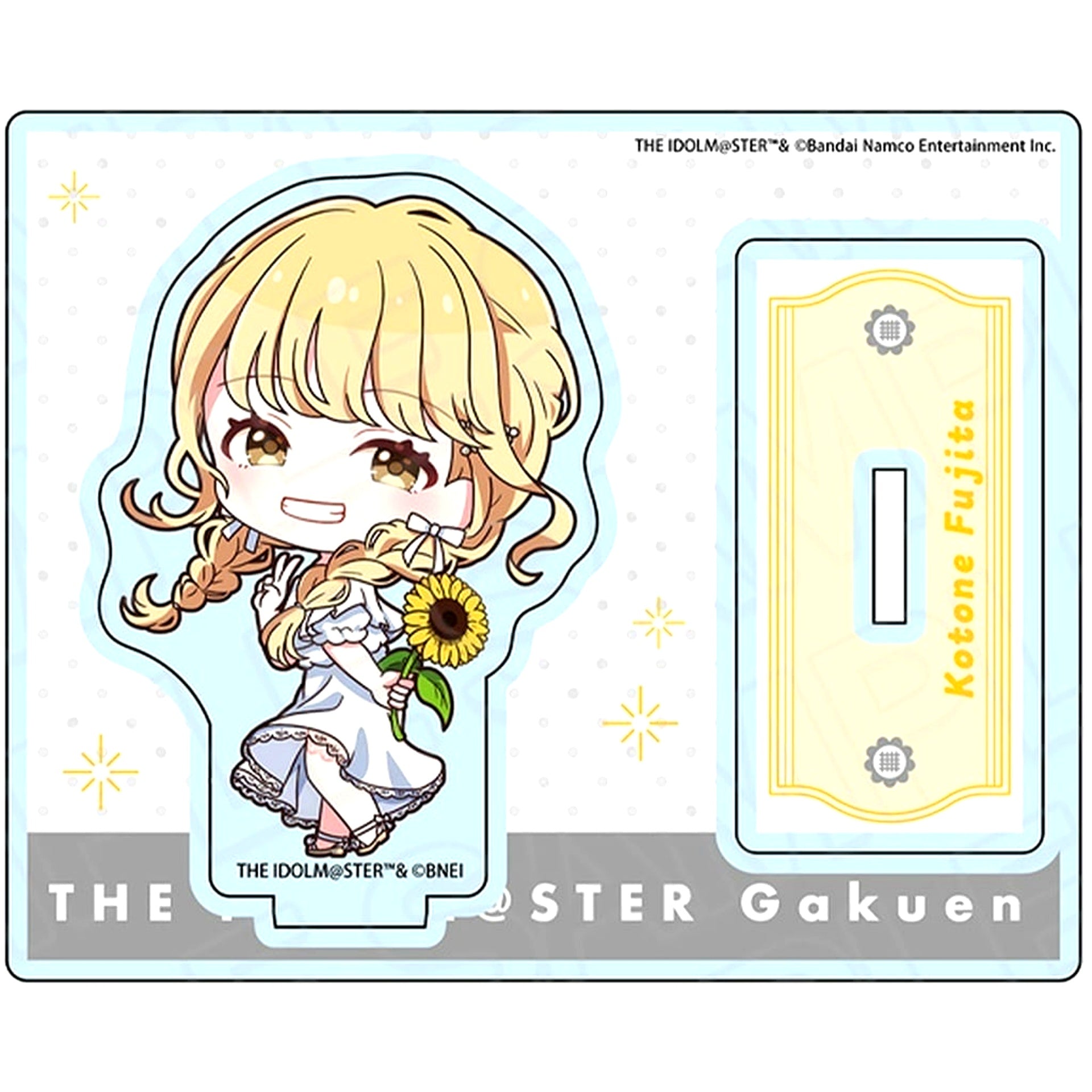 Kotone Fujita Gakuen Idolmaster POP UP SHOP sunflower Mini Character ver. Acrylic Stand [USED]