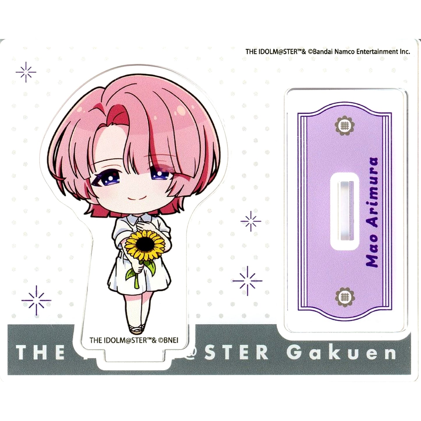 Mao Arimura Gakuen Idolmaster Pop Up Shop Acrylic Stand Sunflower Mini Character Ver. [USED]