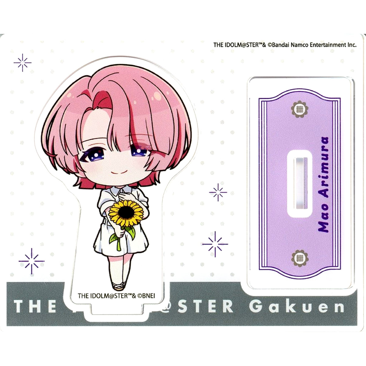 Mao Arimura Gakuen Idolmaster Pop Up Shop Acrylic Stand Sunflower Mini Character Ver. [USED]