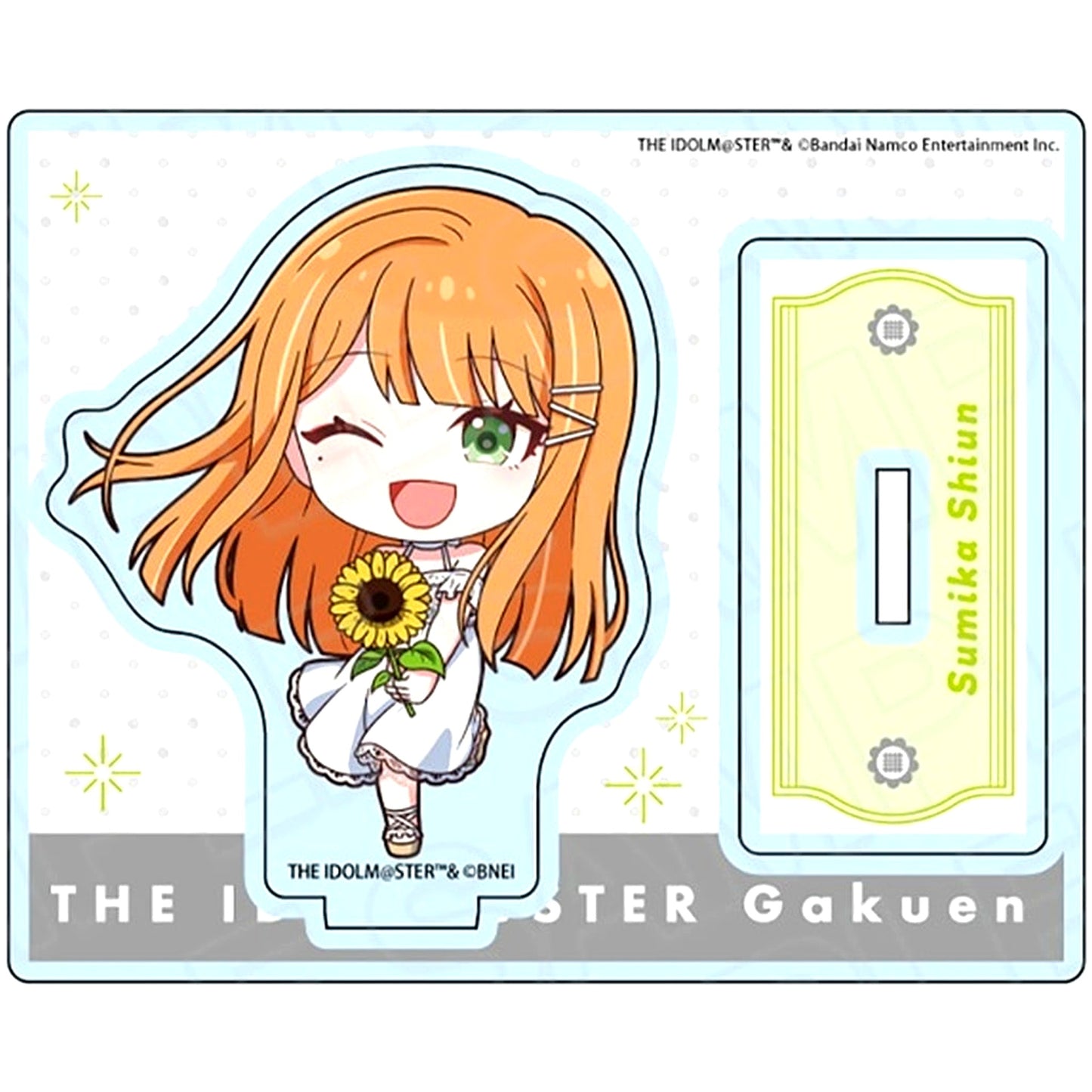 Sumika Shiun Gakuen Idolmaster Pop Up Shop Acrylic Stand Sunflower Mini Character Ver. [USED]
