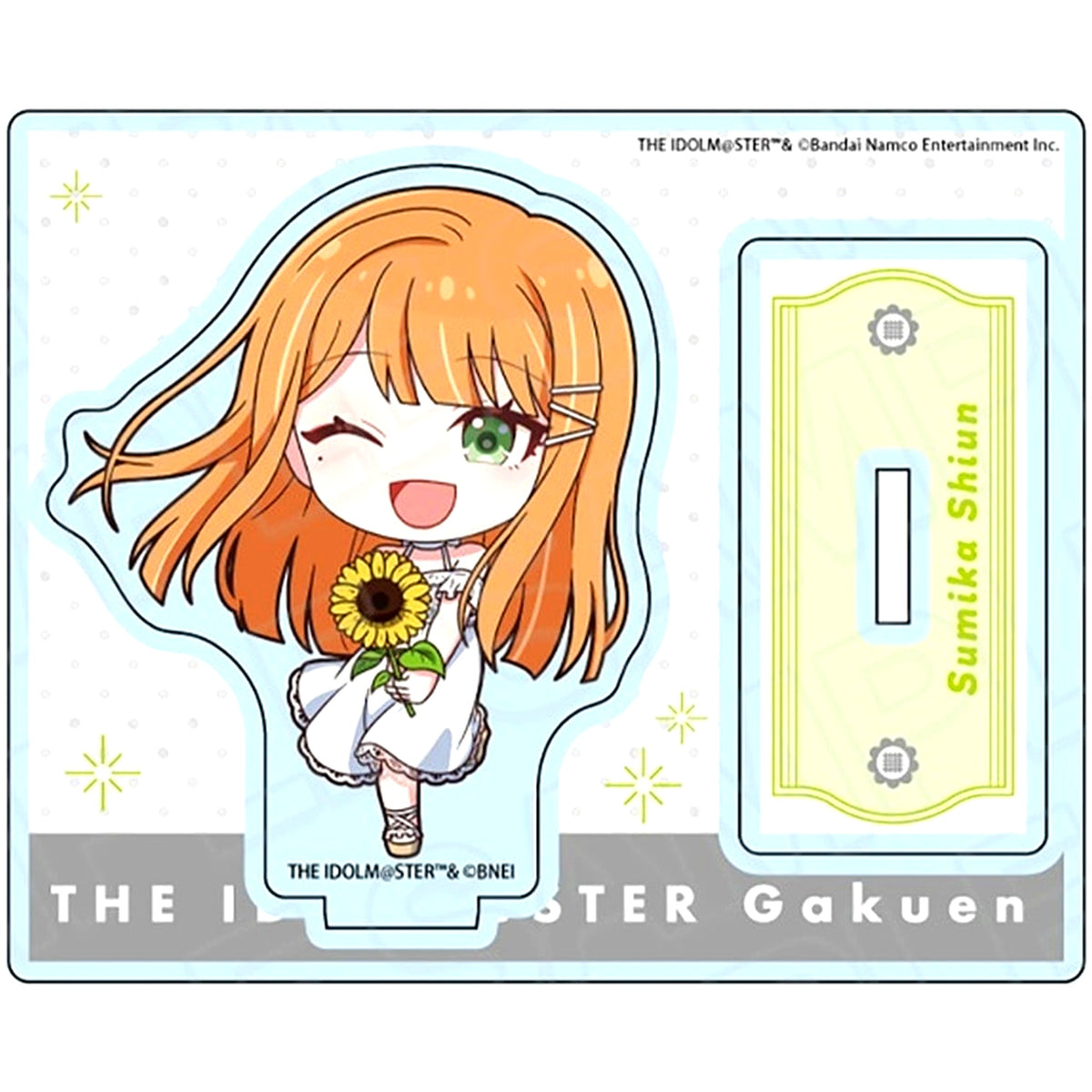 Sumika Shiun Gakuen Idolmaster Pop Up Shop Acrylic Stand Sunflower Mini Character Ver. [USED]