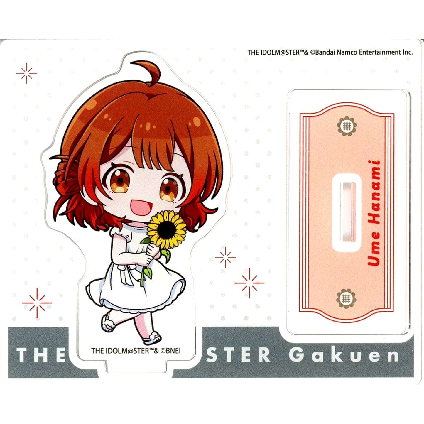 Ume Hanami Gakuen Idolmaster POP UP SHOP sunflower Mini Character ver. Acrylic Stand [USED]