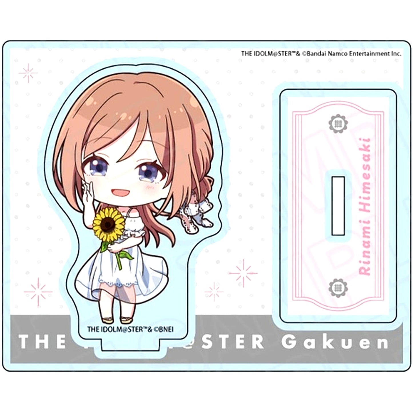 Rinami Himesaki Gakuen Idolmaster Pop Up Shop Acrylic Stand Sunflower Mini Character Ver. [USED]