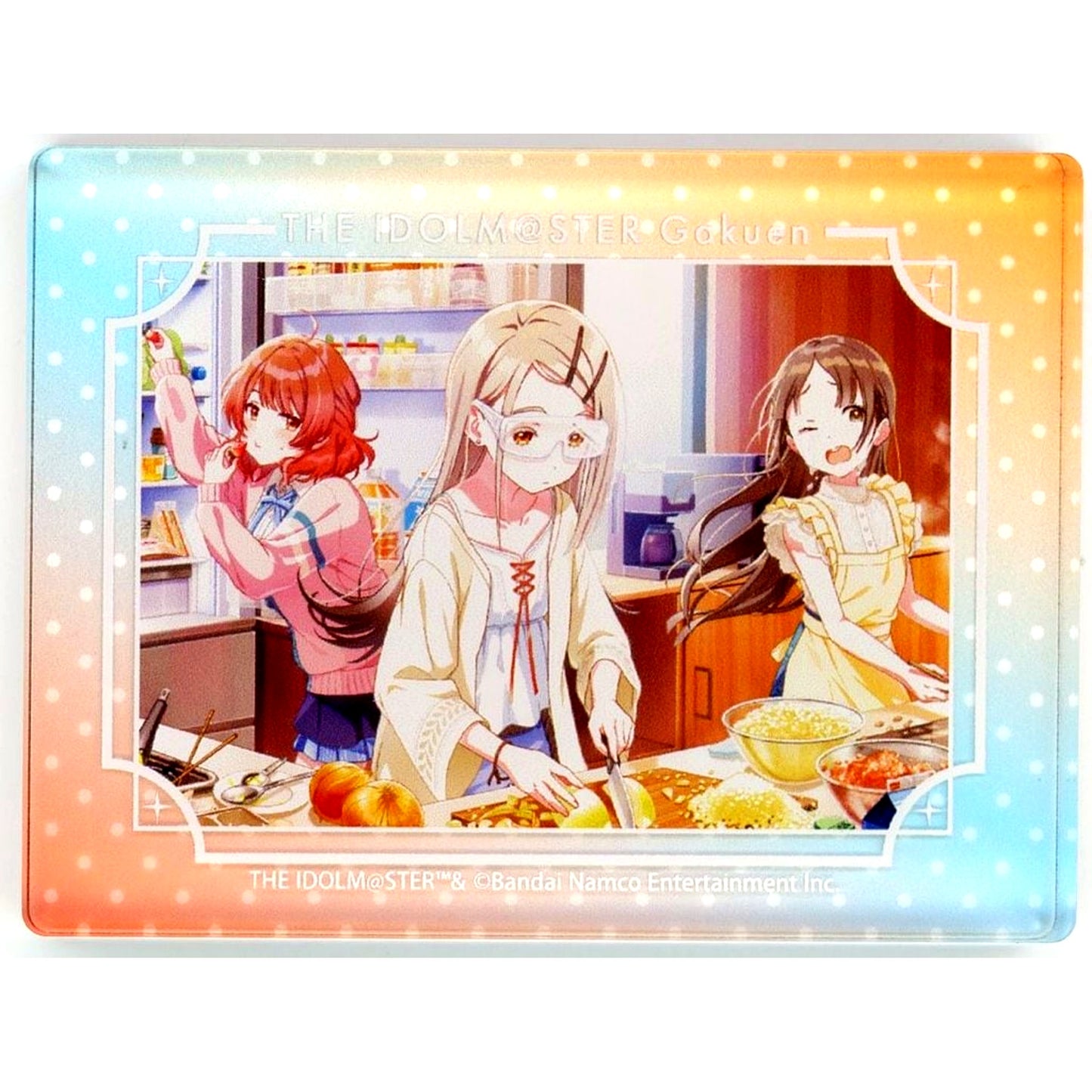 We Can Do It Gakuen Idolmaster POP UP SHOP Acrylic Block [USED]
