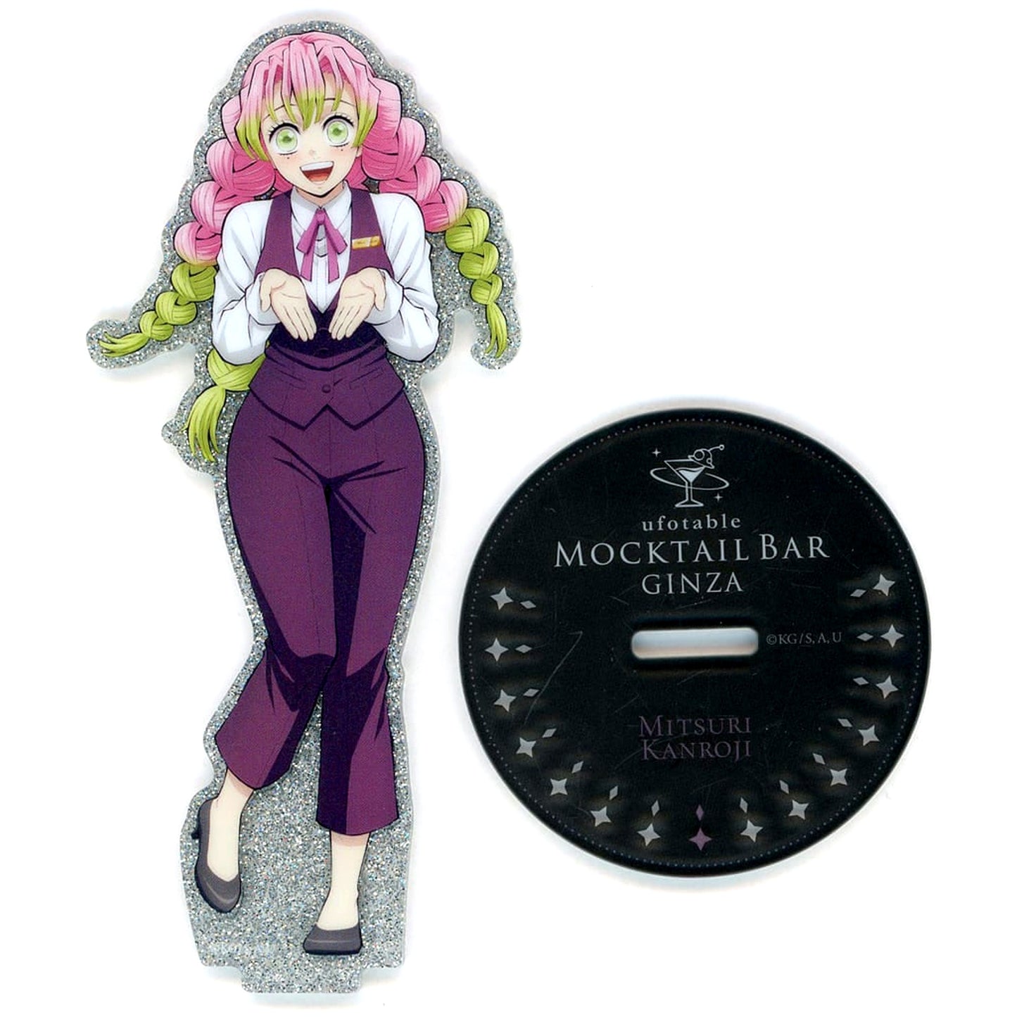Mitsuri Kanroji Demon Slayer: Kimetsu no Yaiba ufotable MOCKTAIL BAR GINZA Double-Sided Acrylic Stand [USED]