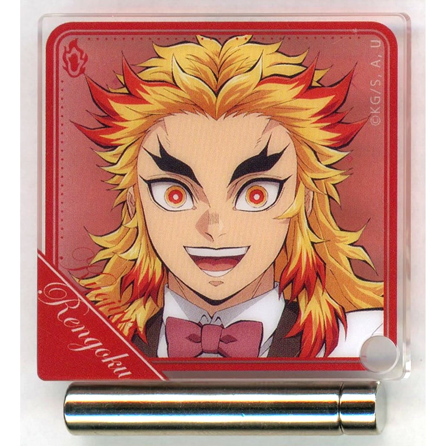 Kyojuro Rengoku Demon Slayer: Kimetsu no Yaiba Bust Up Mini Acrylic Panel Demon Slayer x ufotable MOCKTAIL BAR GINZA COLLECTION LOTTO Kyojuro Rengoku [USED]