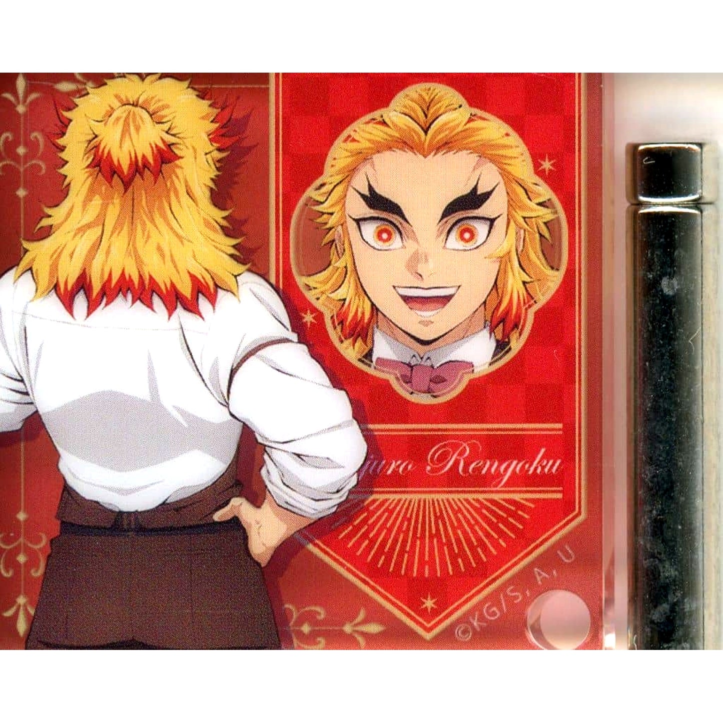 Kyojuro Rengoku Demon Slayer: Kimetsu no Yaiba Half Body/Front Mini Acrylic Panel Demon Slayer x ufotable MOCKTAIL BAR GINZA COLLECTION LOTTO Kyojuro Rengoku [USED]