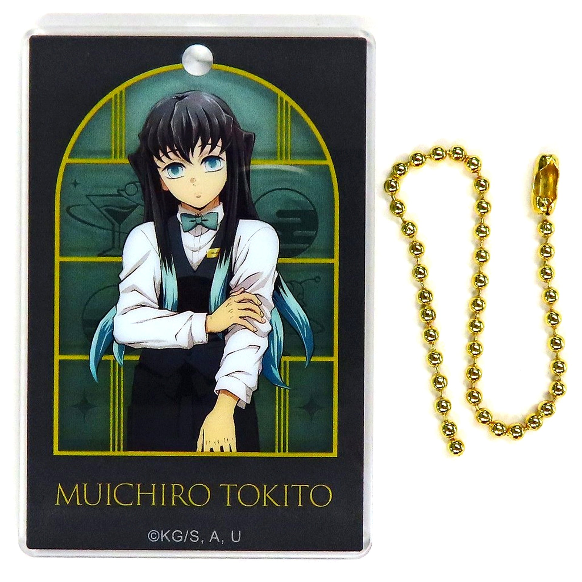 Muichiro Tokito Demon Slayer Kimetsu no Yaiba MOCKTAIL BAR GINZA COLLECTION LOTTO Bust Up Front Vertical Acrylic Charm [USED]