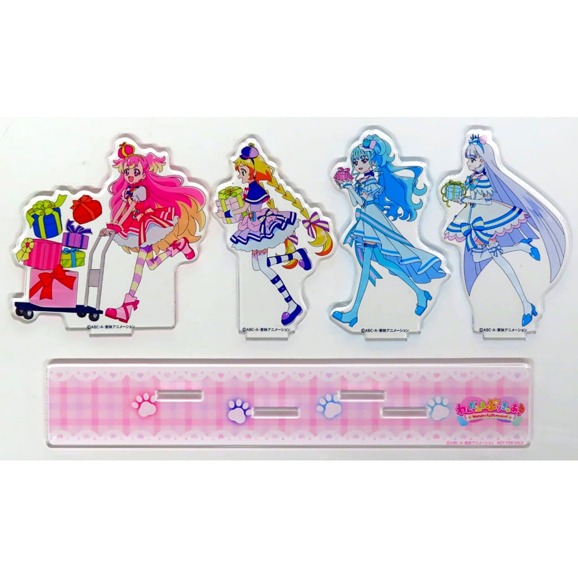 Group Wonderful Precure Acrylic Stand Blu-ray Vol. 1 Amazon.co.jp Purchase Bonus [USED]