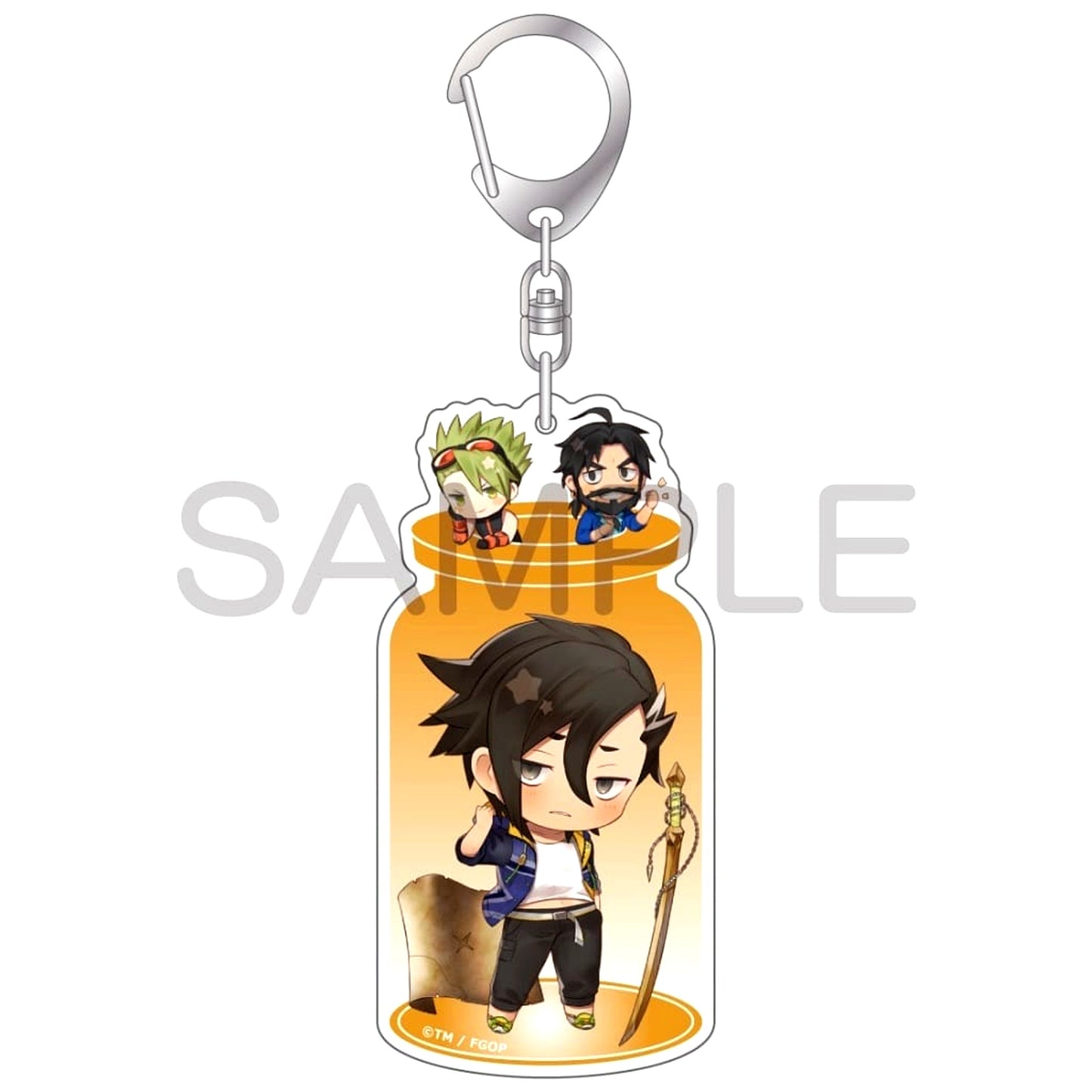 Fate/Grand Order Rider Mandricardo Summer Sportswear CharaToria Acrylic Keychain Vol.20 [USED]