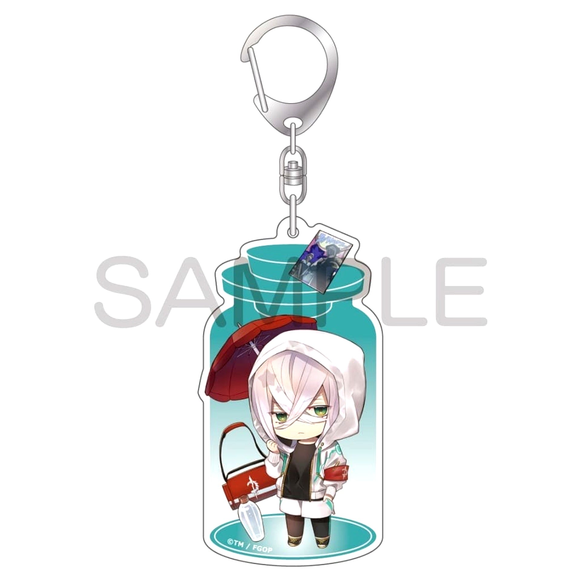 Fate/Grand Order Caster Asclepius Summer Rescue CharaToria Acrylic Keychain Vol.20 [USED]