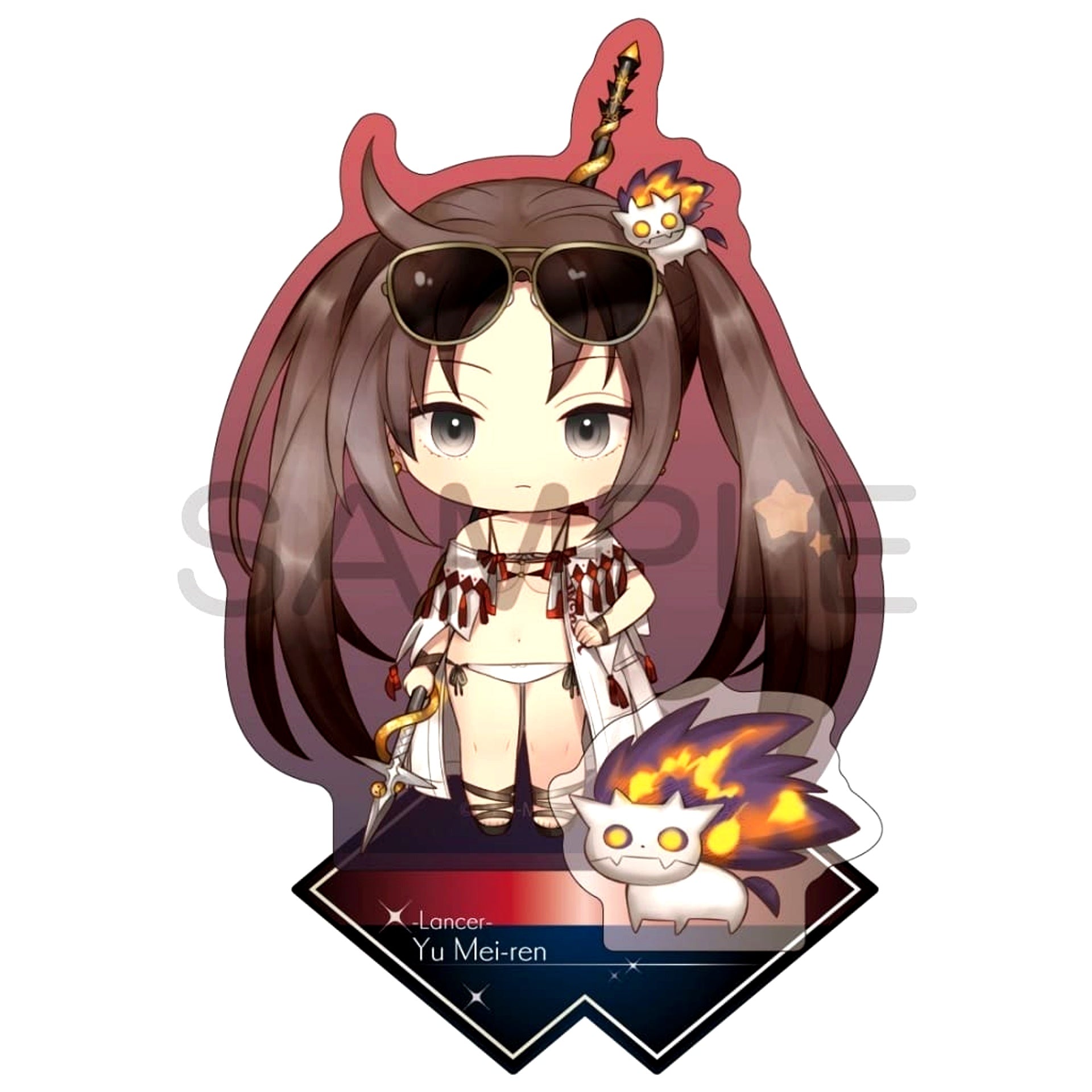 Fate/Grand Order Yu Mei-ren Lancer Charatoria Acrylic Stand Charatoria Can Vol.20 [USED]