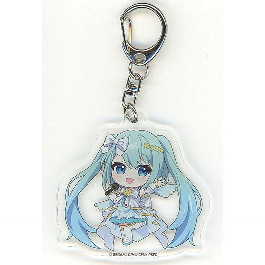 Colorful Stage! The Movie: A Miku Who Can't Sing Opened Windows Sekai Acrylic Keychain Karaoke-kan Collaboration Campaign Exclusive Keychains [USED]