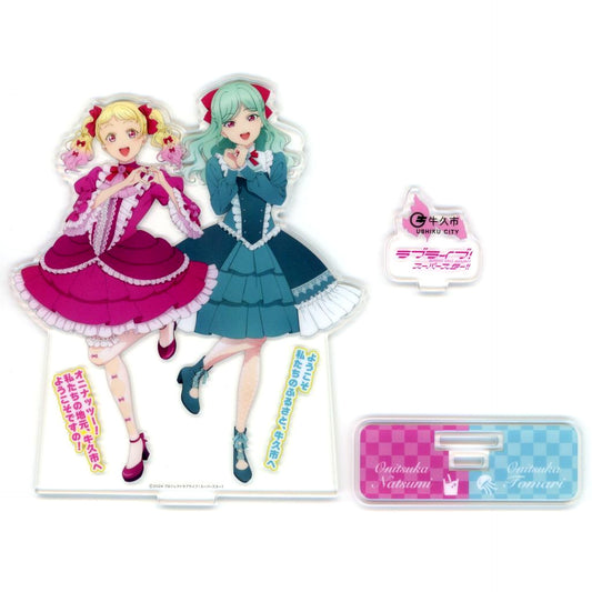 Natsumi Onitsuka & Tomari Onitsuka Ushiku PR Ambassador Inauguration Commemoration Ver. Vol. 2 Acrylic Stand Love Live! Superstar!! Ushiku City Ltd [USED]