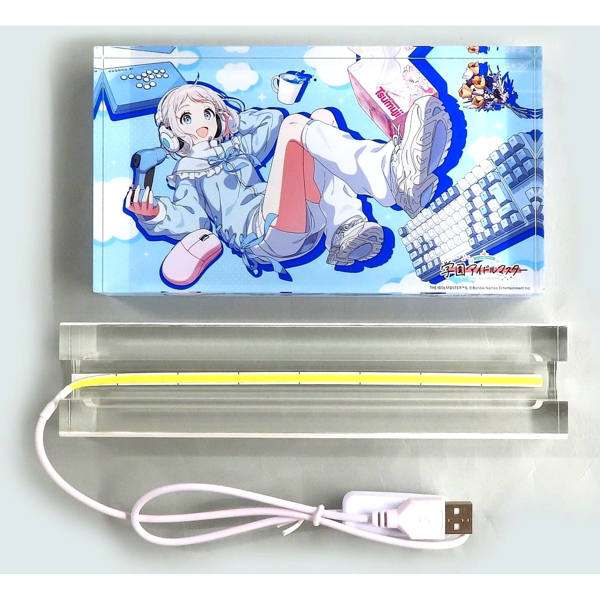 Lilja Katsuragi Gakuen Idolmaster Fumo Colle Acrylic Block with LED Stand [USED]
