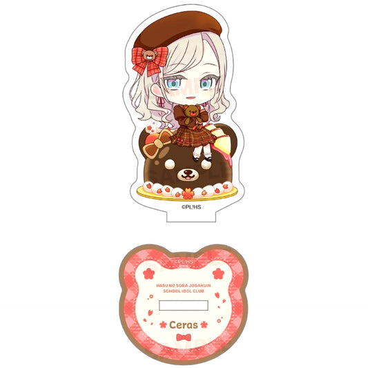 Seles Yanagida Lilienfeld Love Live! Hasunosora Girls' High School Idol Club Trading Acrylic Stand Chara Dolce Teddy Bear Ver. [USED]