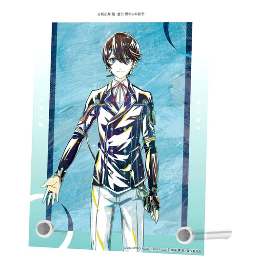 Horikawa Kunihiro Touken Ranbu Kai Kyoden Ani-Art Part 1 A6 Acrylic Panel Burning Honnoji [USED]
