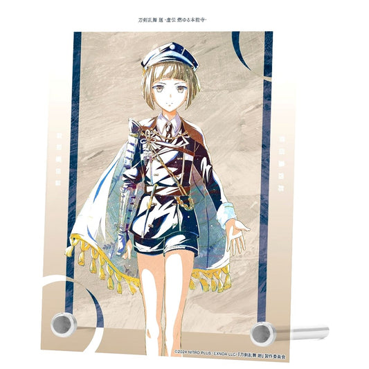 Maeda Toushirou Touken Ranbu Kai Kyoden Ani-Art Part 1 A6 Acrylic Panel Burning Honnoji [USED]
