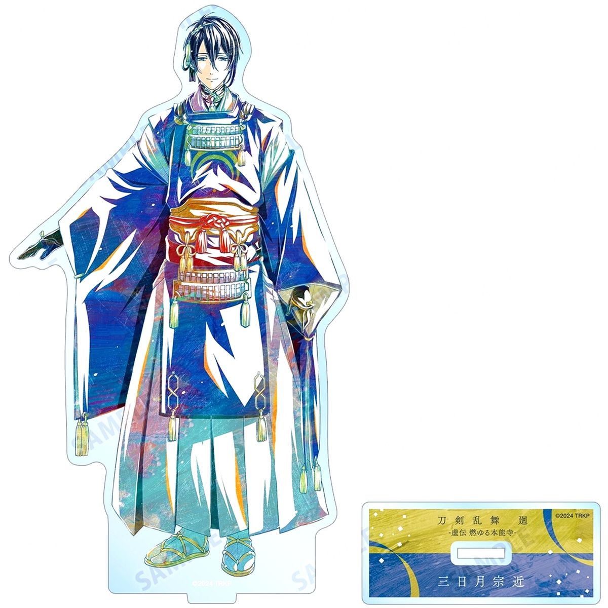Mikazuki Munechika Touken Ranbu Kai Kyoden Ani-Art Part 1 BIG Acrylic Stand Burning Honnoji [USED]