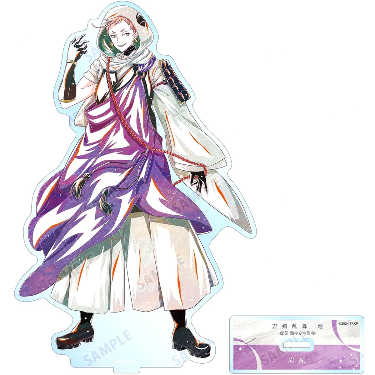 Iwatooshi Touken Ranbu Kai Kyoden Ani-Art Part 1 BIG Acrylic Stand Burning Honnoji [USED]