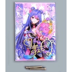 Kozue Momone A5 Acrylic Panel with Printed Autograph Virtual YouTuber Nijisanji Kozue Momone Birthday 2025 [USED]