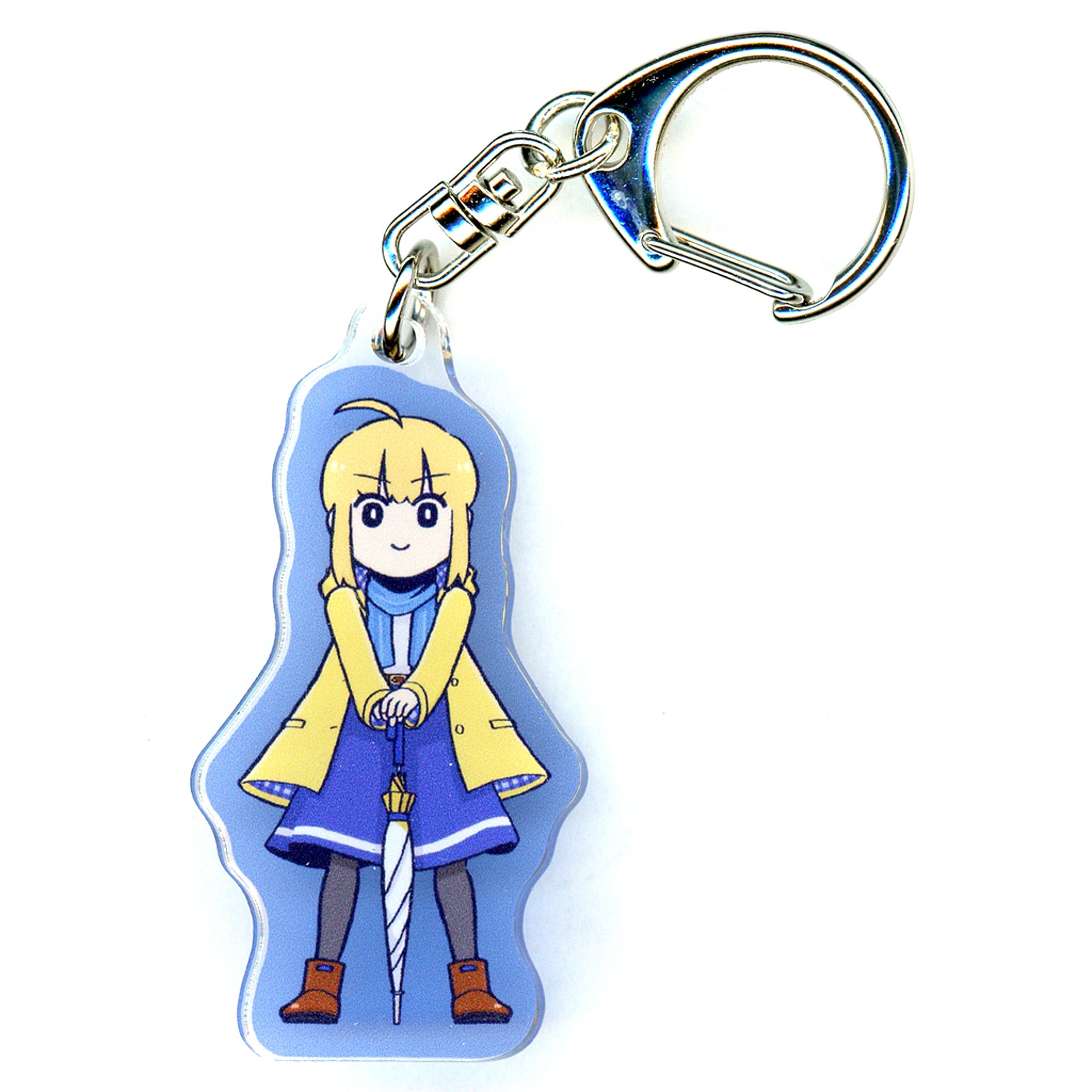 Artoria Pendragon Fate/Grand Order Fujimaru Ritsuka Doesn't Get It Trading Acrylic Keychain Tsuchida Drawn Between Rainy Season Ver. POP UP STORE in Loft Vol.2 [USED]