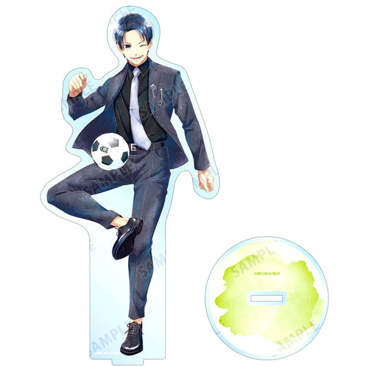 Yoichi Isagi Illustration Suit Model Ver. Ani-Art aqua label BIG Acrylic Stand Blue Lock [USED]