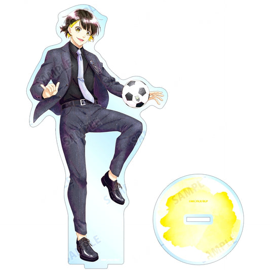 Meguru Bachira Illustration Suit Model Ver. Ani-Art aqua label BIG Acrylic Stand Blue Lock [USED]
