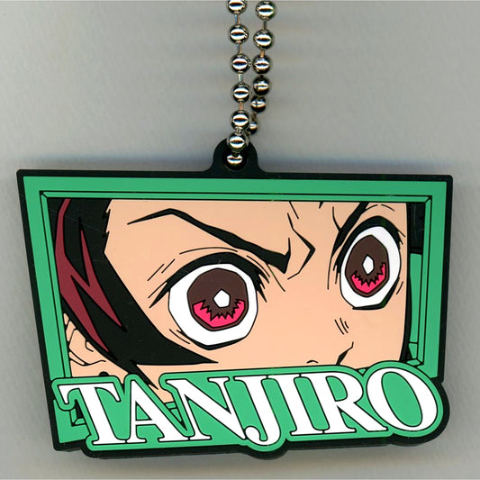 Tanjiro Kamado Demon Slayer Kimetsu no Yaiba Extra Thick Rubber Keychain Mugen Train Popcorn Bonus [USED]
