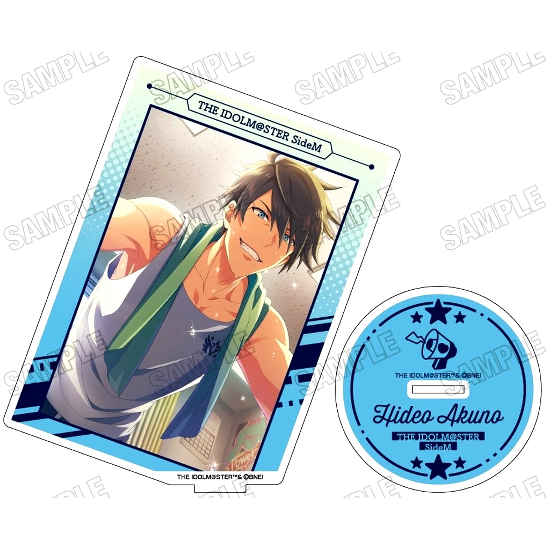 1 Hideo Akuno PICTURE COLLECTION Ver. Card Type Acrylic Stand IDOLM@STER SideM [USED]