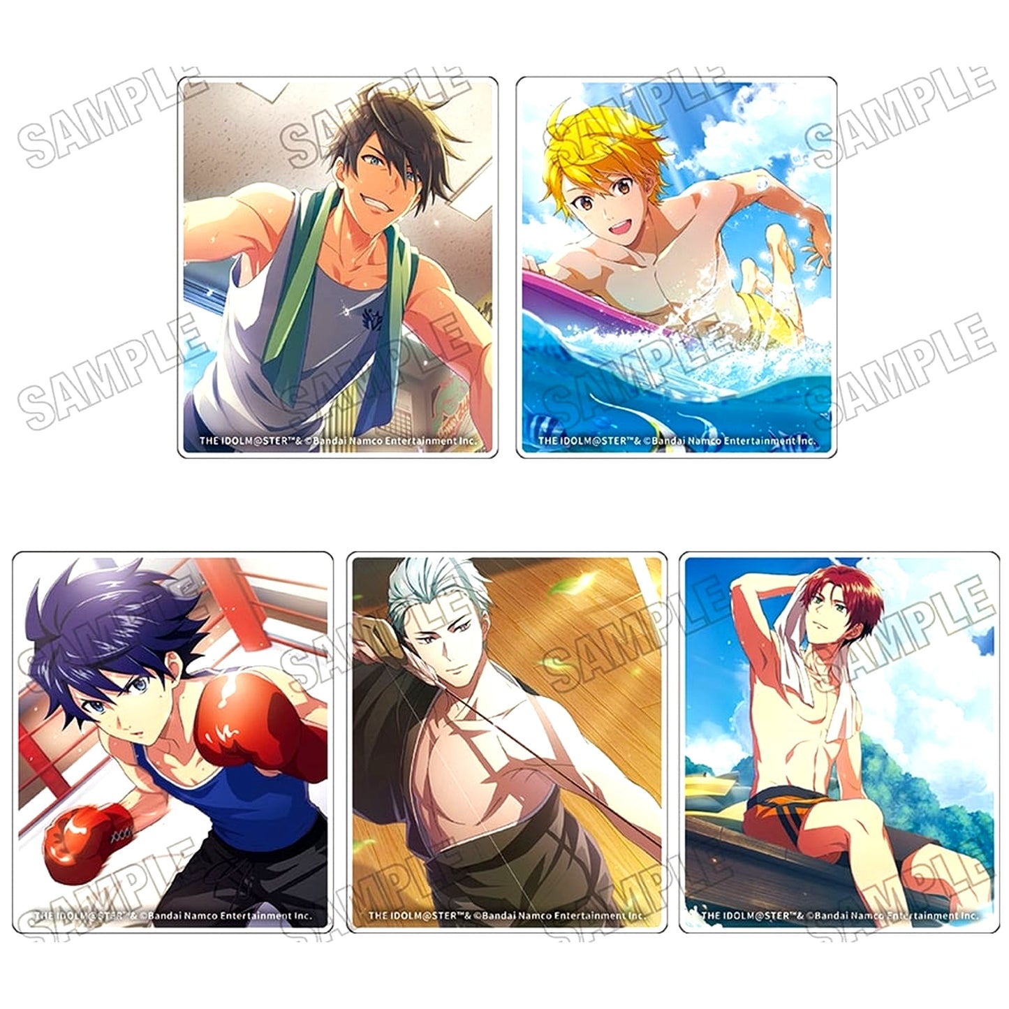 Set of 5 THE IDOLM@STER SideM Acrylic Block Collection PICTURE COLLECTION Ver. [USED]