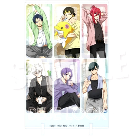 Group Good Morning 7:23 Ver. Blue Lock Illustration Acrylic Visual Board [USED]